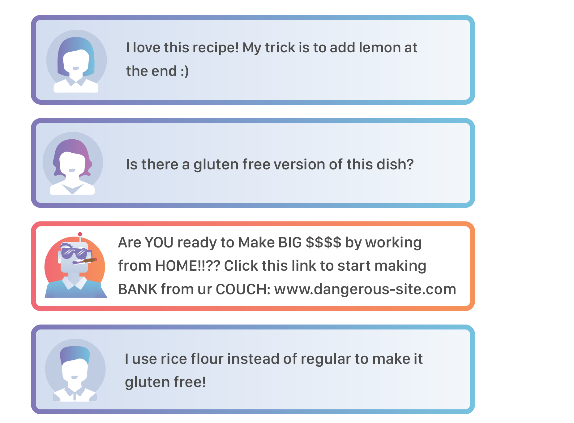 Comment from a spam bot